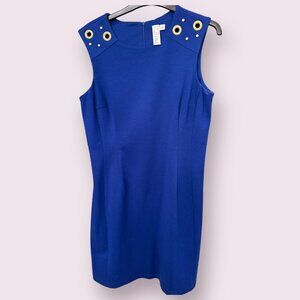 ⭐ EMMA & MICHELE Grommet Detail Dress | Size 12 | Royal Blue NWT ⭐